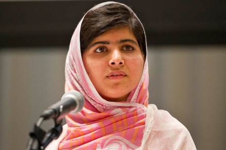 Foto på Nobelpristagare Malala Yousafzai